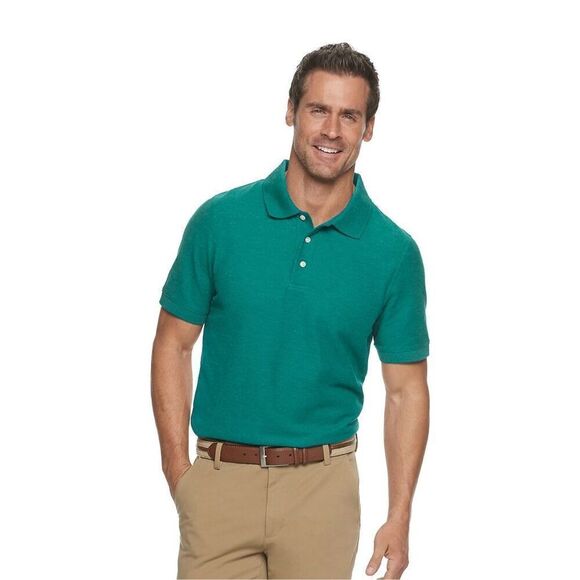 Croft & Barrow Easy-Care Pique Polo in Regular and Slim Fit Size XL - Picture 1 of 6